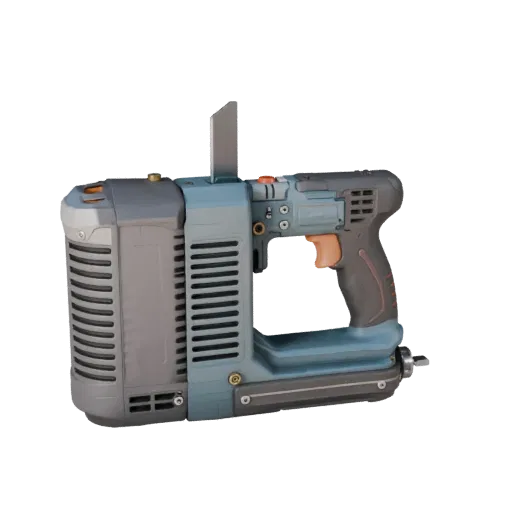 Jigsaw Realistic 3D model, three-quarter studio render, showing molded plastic, ergonomic handles.