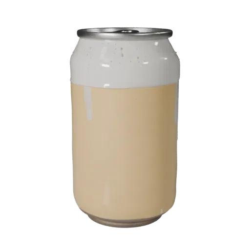 Smoothie Soda Can Product Viz 3D model, three-quarter studio product render, showing glass, container shape.
