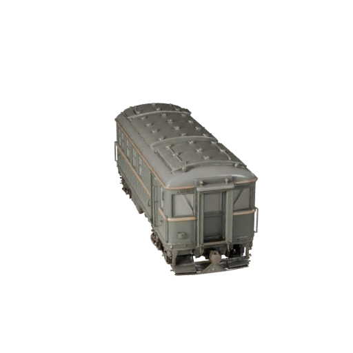 Oldtimer-Personenzug 3D-Modell für Blender & Spiele