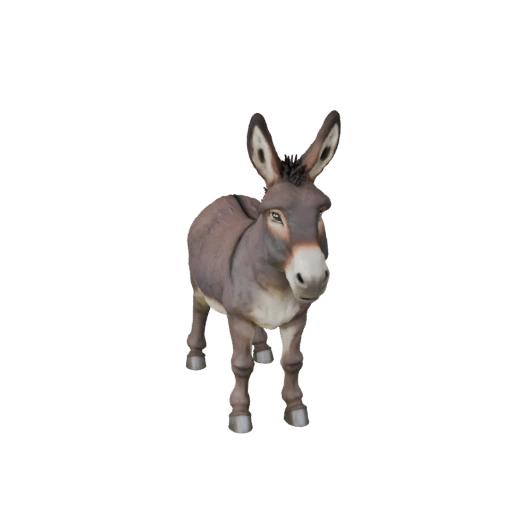 Реалистичный осёл 3D модель - Rigged PBR ассет для игр | PBR
