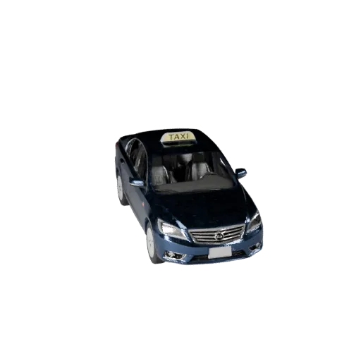 Taxi 3D Model for Unity - Low Poly PBR Asset