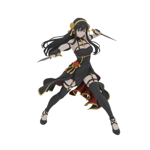 Yor Forger Action Pose 3D Model