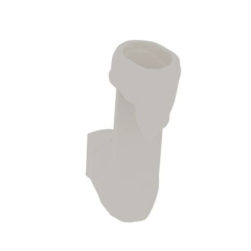 White Ceramic Pipe Fitting