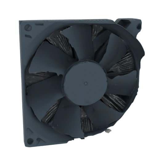 Damaged Computer Fan 3D Model