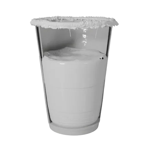 Smoothie Juice Glass Printable 3D model, isometric STL render, showing glass, container shape.