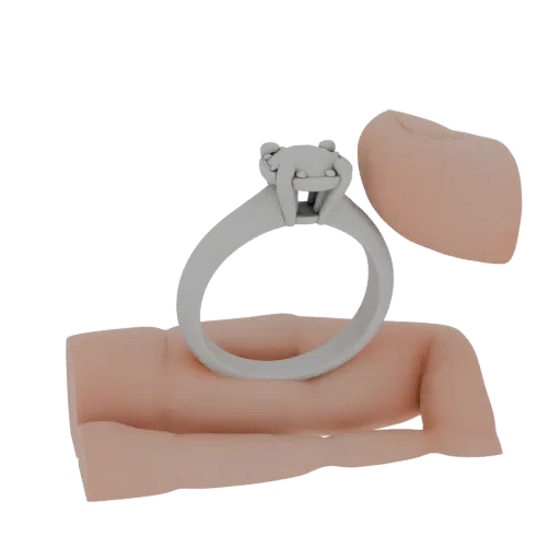 Emerald Ring viewer ready 3D model, turntable hero render, showing ring form, surface, and scale cues.