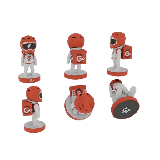 Go Delivery Rider Bobblehead