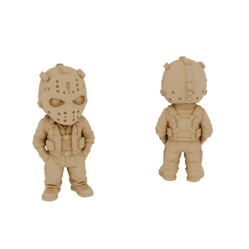 Chibi Jason Voorhees 3D Model