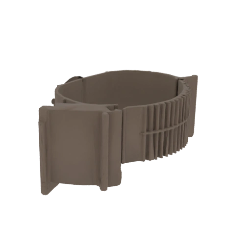 Brown Plastic Hose Clamp with Serrated Edge