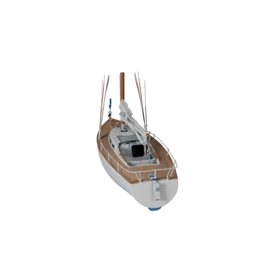 Sailboat 3D Model for Blender - Render Ready Asset