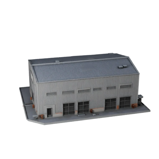 Modèle 3D de bâtiment de centre de données pour Blender - Actif de rendu