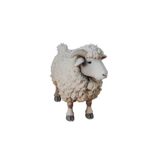 Sheep 3D Model for Blender - PBR Asset with Textures | Royalty-Free