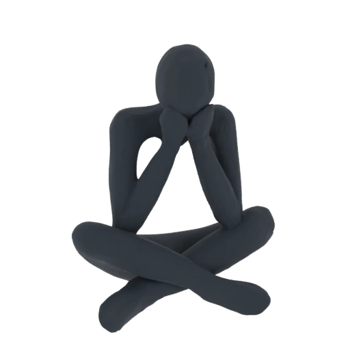 Meditating Figure 3D Model
