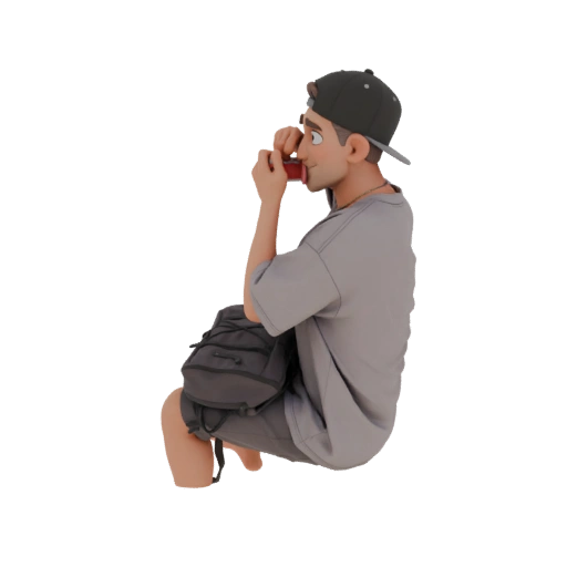 Young Man with Camera