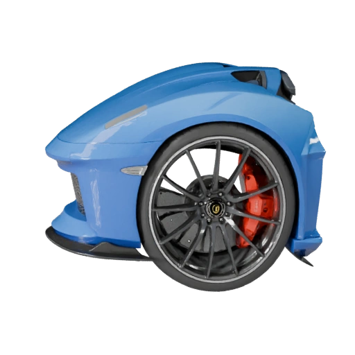 Supercar inspirée de lamborghini 3D Model - Haute poly PBR