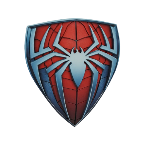Spider-Man Emblem Shield 3D Model