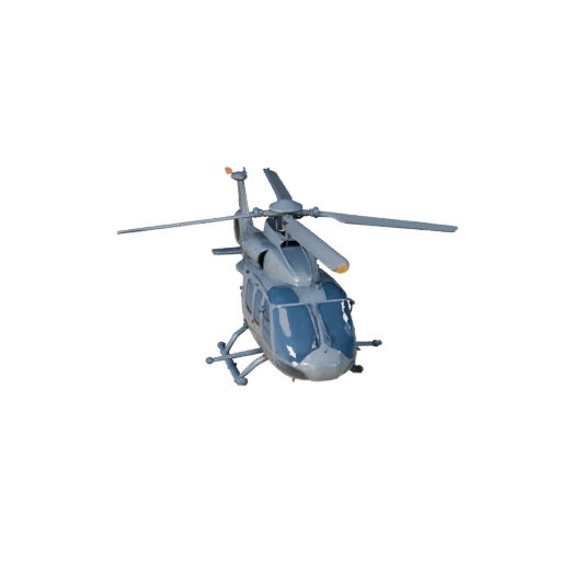 Hélicoptère de sauvetage modèle 3D pour Blender & Jeux - PBR
