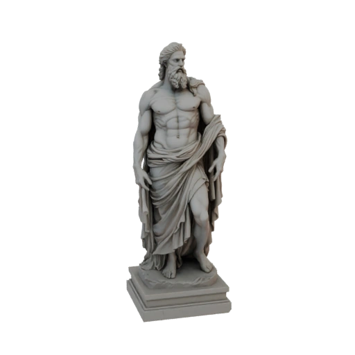Zeus Statue 3D Model