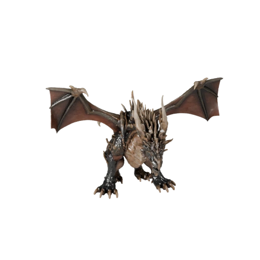 Realistischer Knochendrache 3D-Modell - Rigged PBR Asset für Spiele
