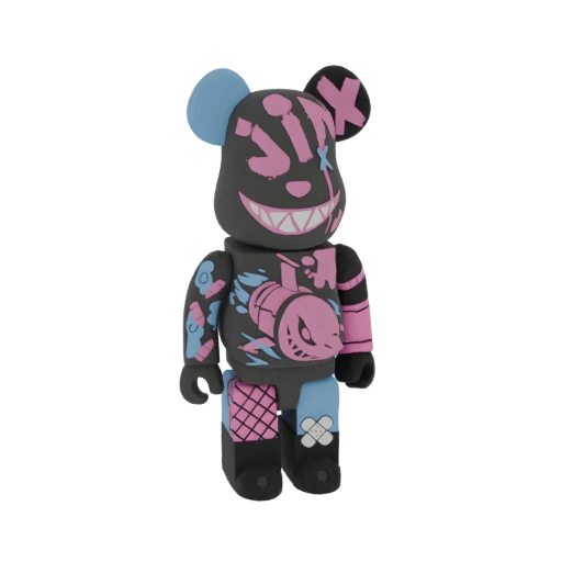 Jinx "The Loose Cannon" Bearbrick 3D Model