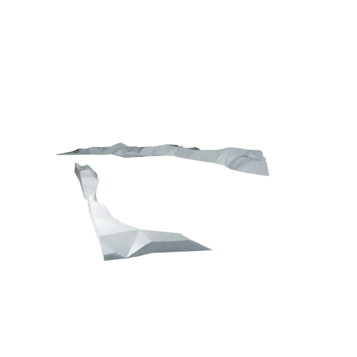 Rain Puddle Ground Set Low Poly 3D model, game viewport three-quarter view, showing wet stone, water edges.