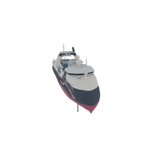Modern Fishing Trawler 3D Model