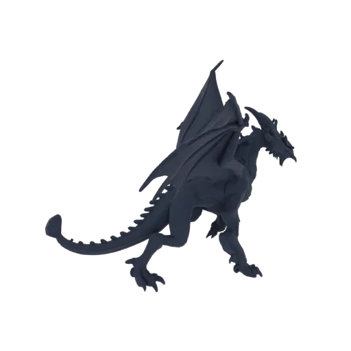 Fantasy Dragon Archer Miniature STL - Wing Spread