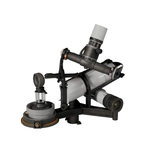 Classroom Star Tracker Realistic 3D model, three-quarter studio render, showing metal tubes, optical alignment.
