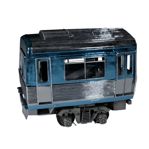 High Poly Metro Train 3D Model for Studio Renders - PBR