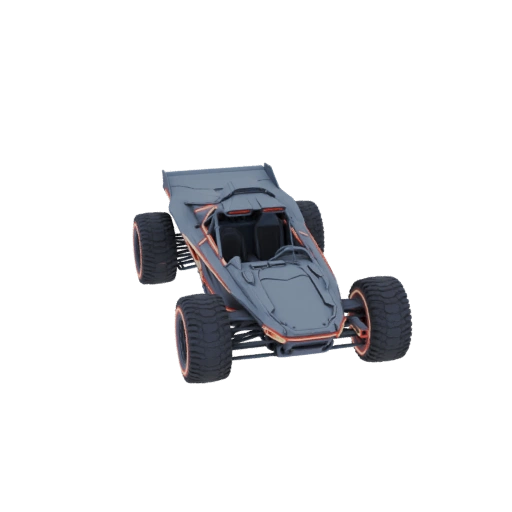 Futuristic Dune Buggy 3D Model