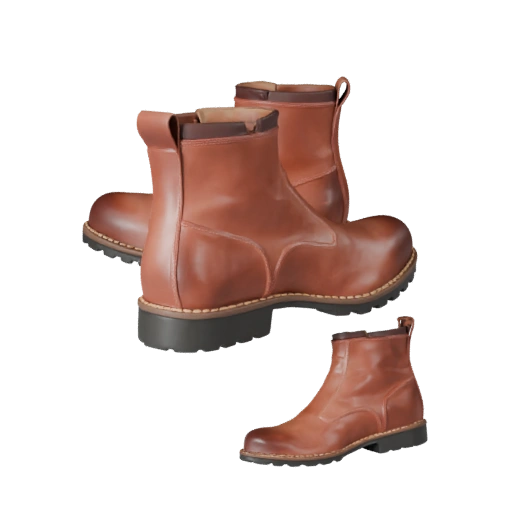 Leather Boots 3D Studio Asset for Catalog Listings