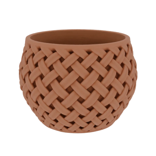 Woven Terracotta Planter