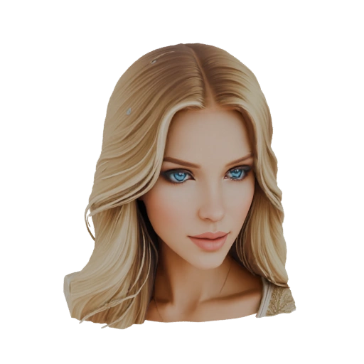 Beautiful Blonde Woman 3D Model