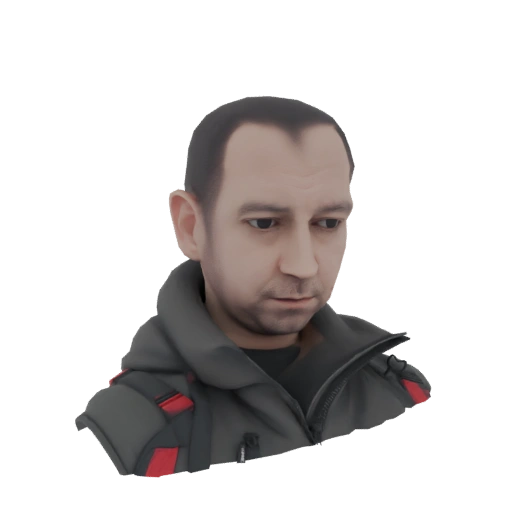 Man in Winter Jacket Bust