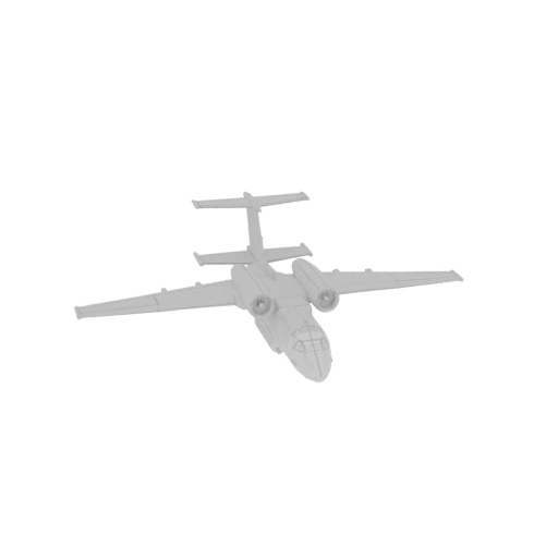 Antonov An-72 VTOL Transport Aircraft 3D Model