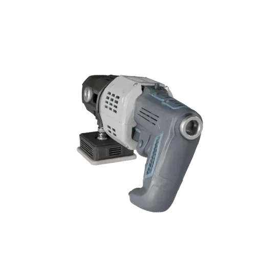 Compact Sander Product Viz 3D model, three-quarter studio product render, showing molded plastic, ergonomic handles.