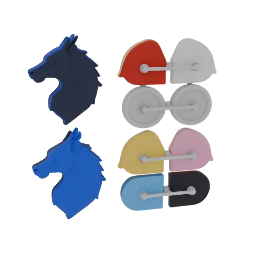 Animal Motif Lapel Pin render detail 3D model, top-down studio render, highlighting brooch form and finish detail.