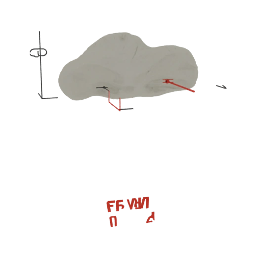 Stylized Rock Formation with Annotations