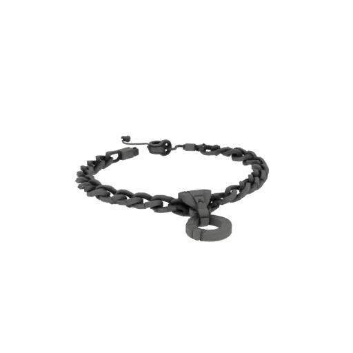 Chain Style Necklace print ready 3D model, studio profile shot, showing necklace form, surface, and scale cues.
