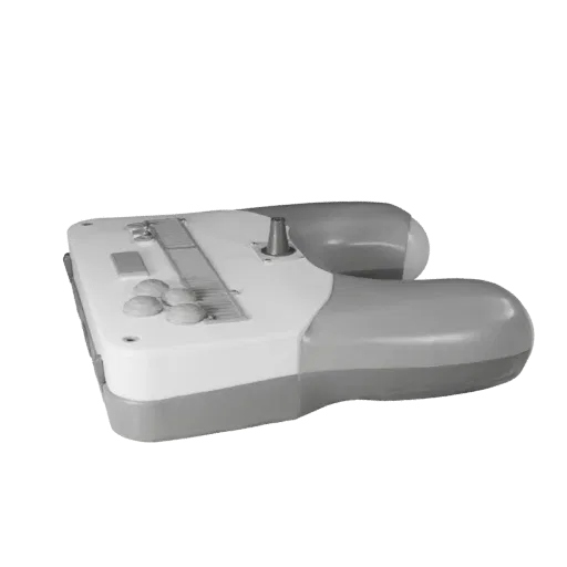 Next Gen Arcade Stick Modular 3D model, isometric modular kit view, showing matte plastic, console proportions.