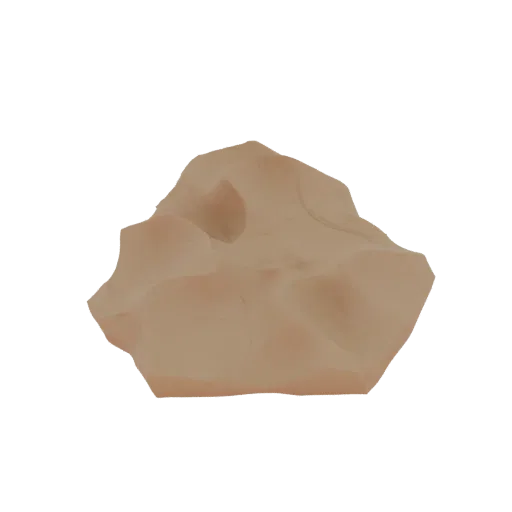 Desert Dune Terrain Tile Printable 3D model, isometric tabletop STL render, showing layered soil, dune ridges.
