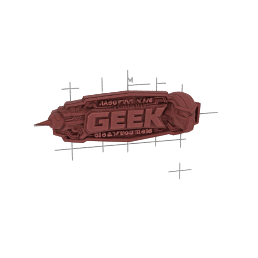 GEEK Sci-Fi Emblem 3D Model