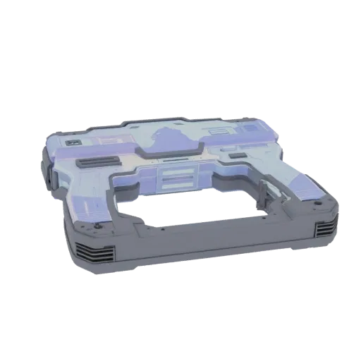 Holographic Projector Printable 3D model, isometric STL render, showing emissive strips, strong prop silhouette.