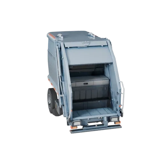 High Poly Garbage Truck 3D Model for Studio Renders