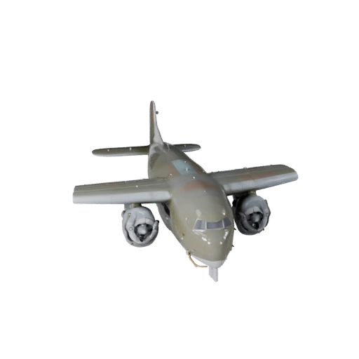 Грузовой самолет времен второй мировой войны 3D Модель для блендера - Реалистичный PBR