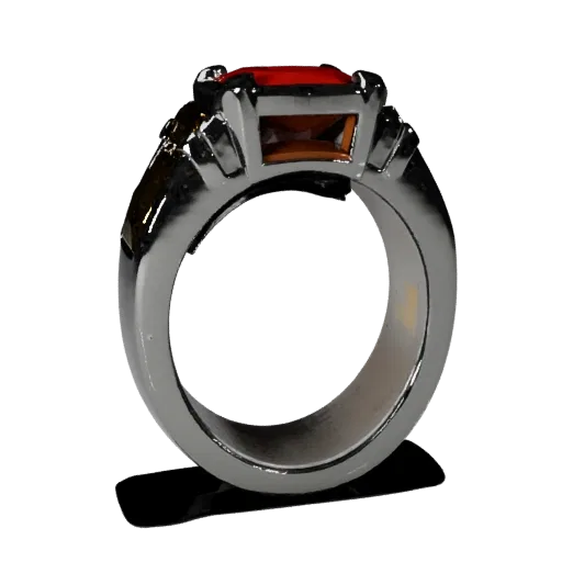 Signet Ring game ready 3D model, turntable hero render, showing ring proportion and finish under studio key light.