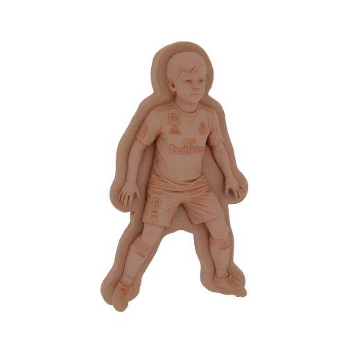Young Football Player 3D Model
