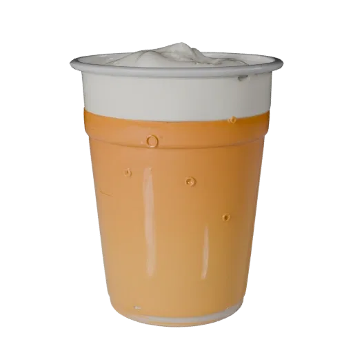Sparkling Coffee Cup Printable 3D model, isometric STL render, showing glass, container shape.