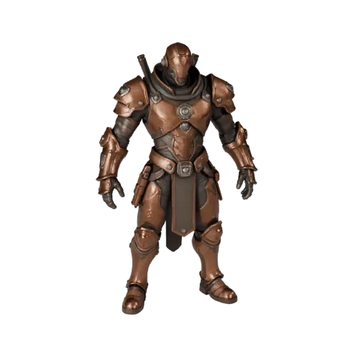 Sci-Fi Warrior Character Model - Rigged