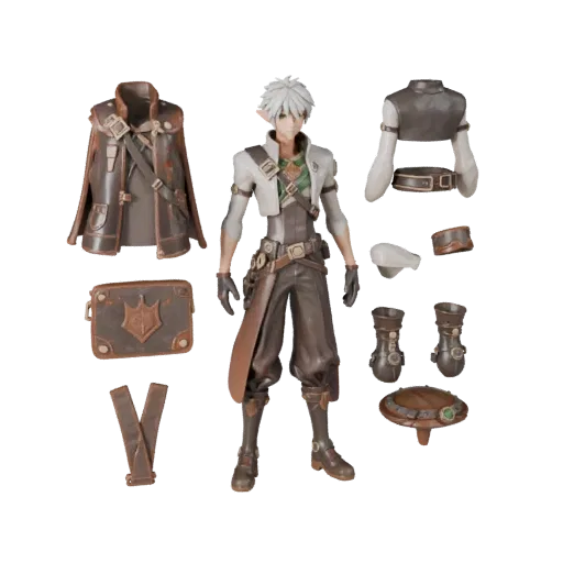 Anime Arcane Druid Character Model - Rigged